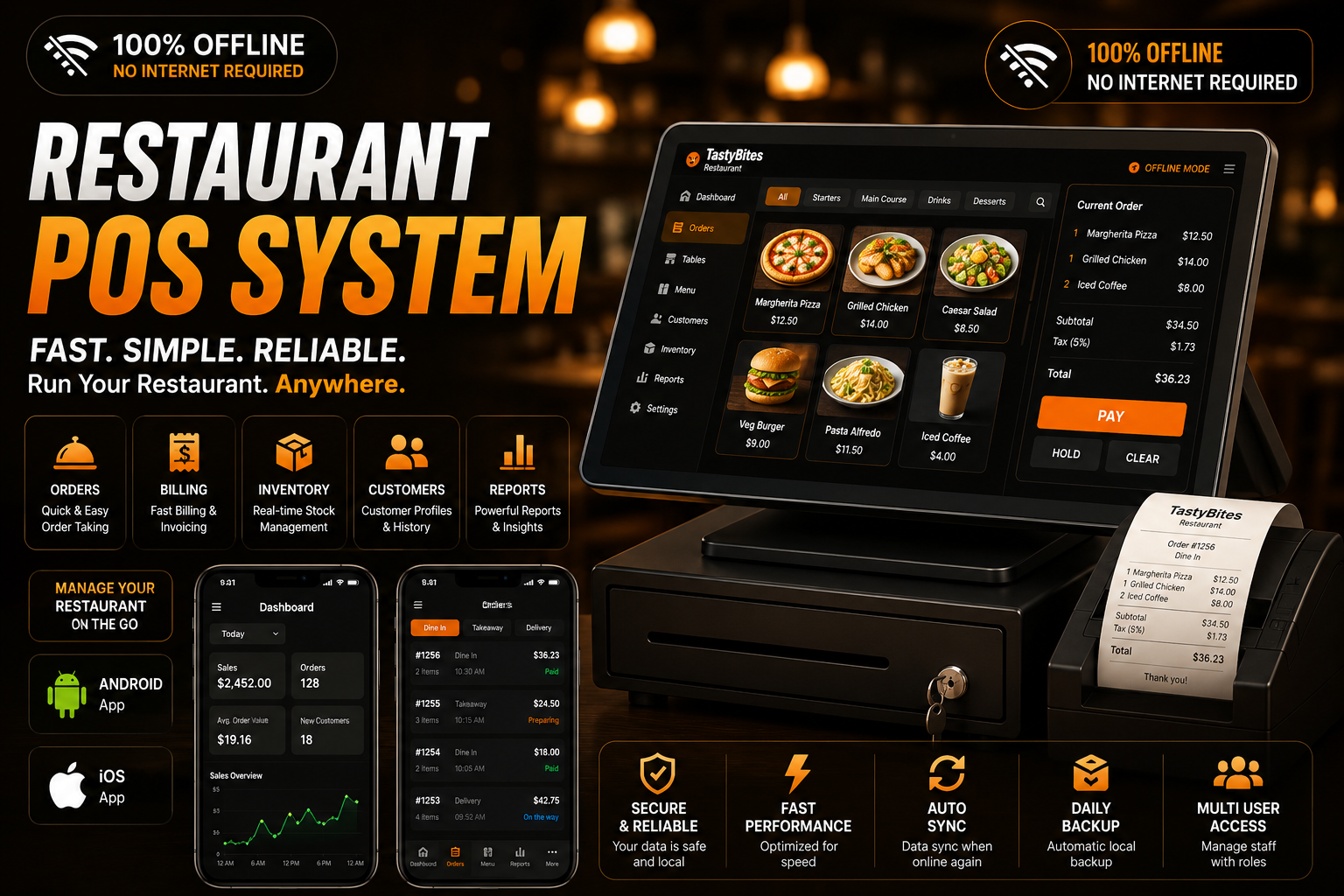 Restaurant POS preview